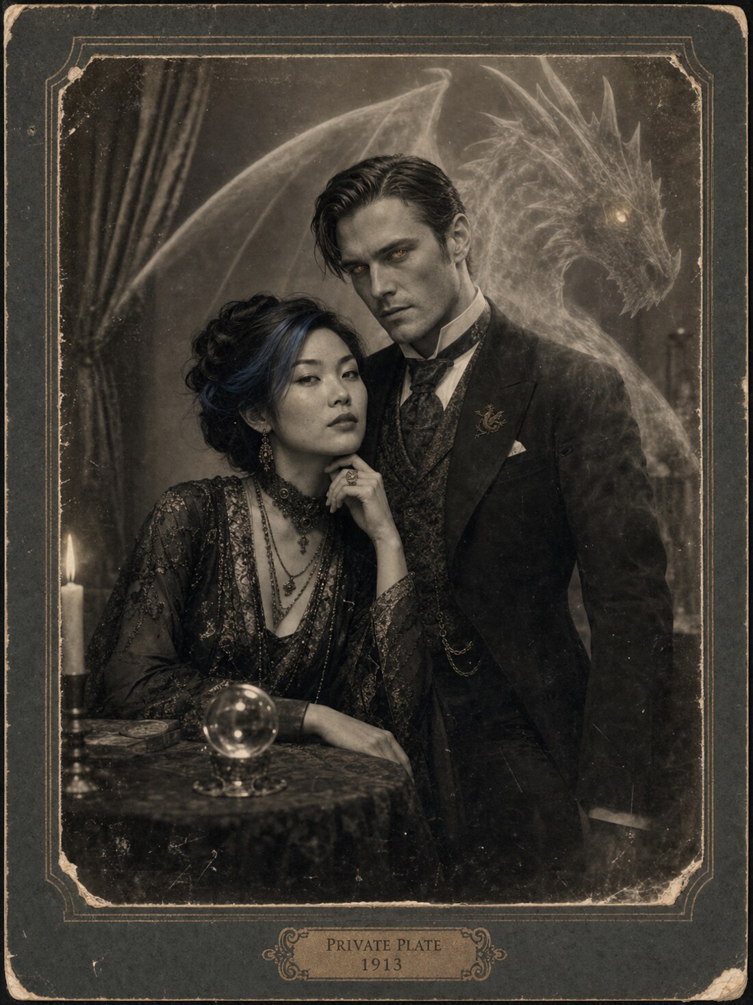 Andi & Damian 1910s spirit photograph