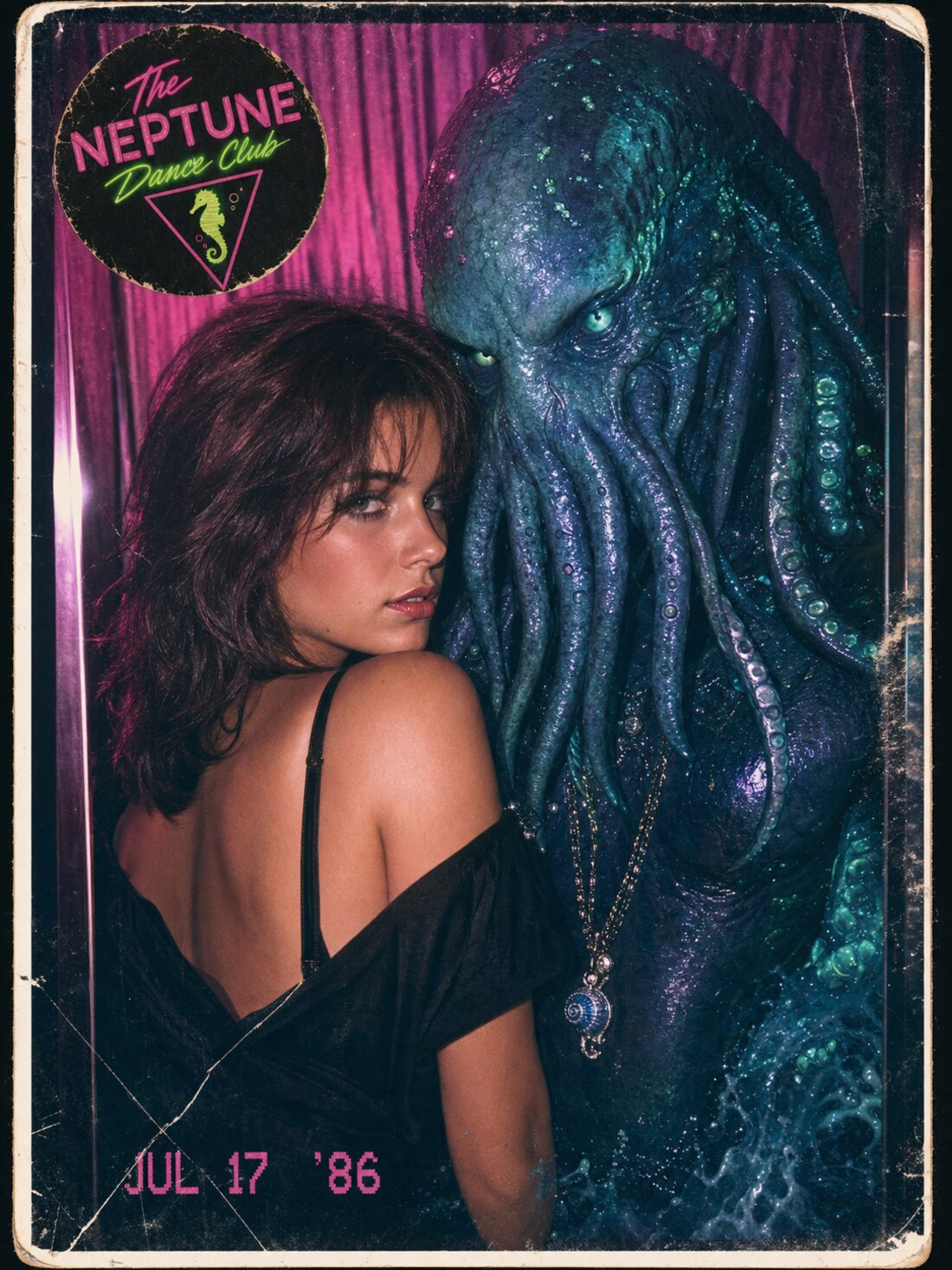 Elle & Cepharius 1980s neon photo booth