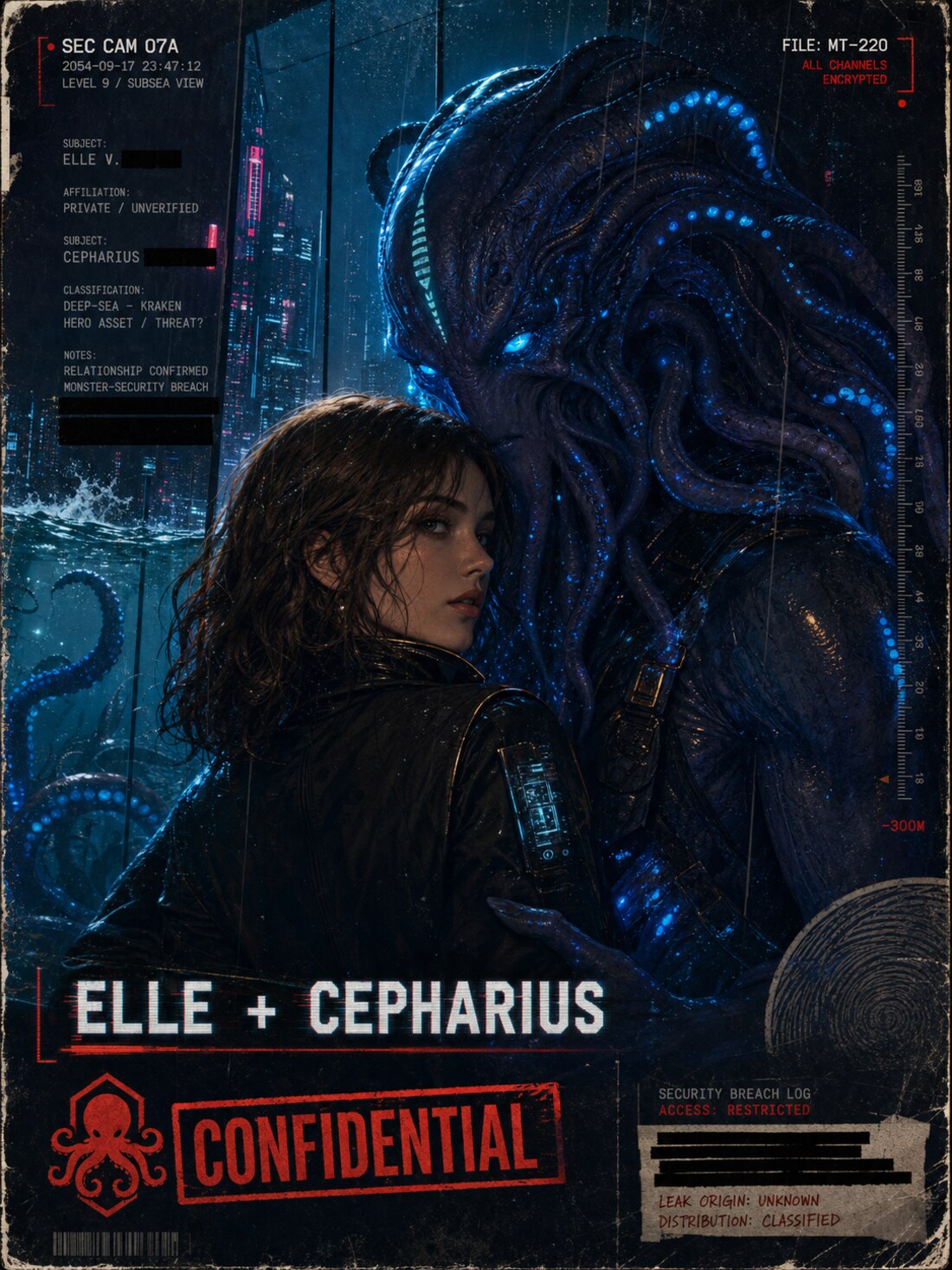 Elle & Cepharius future tech-noir scandal