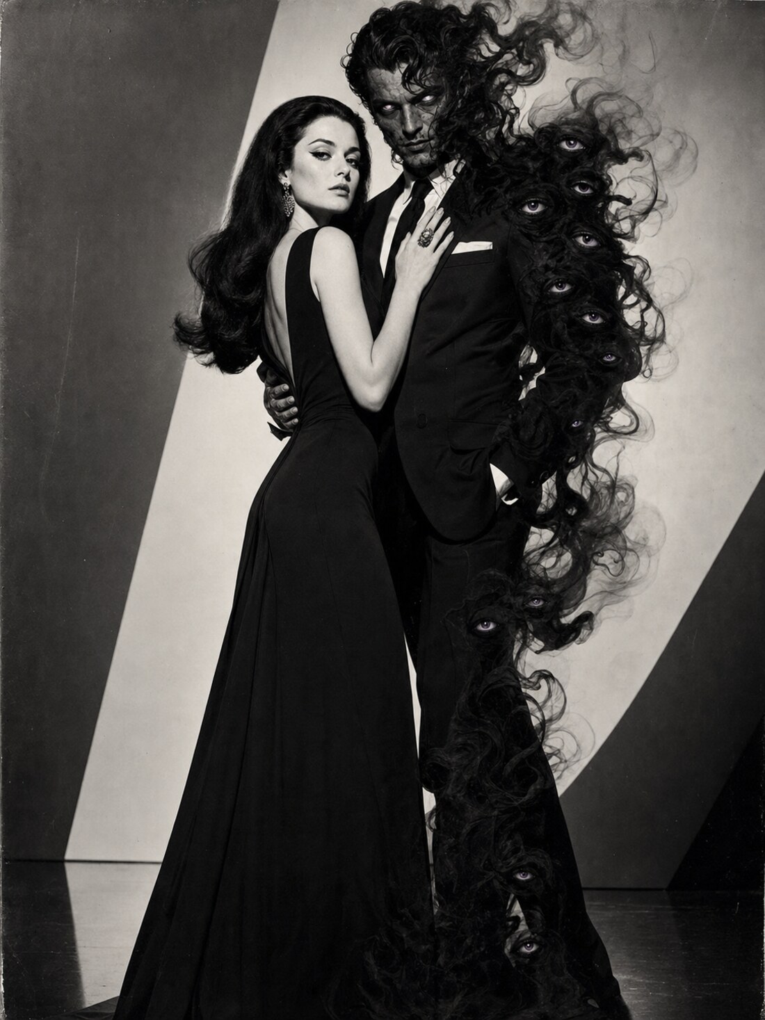 1960s black & white fashion editorial
