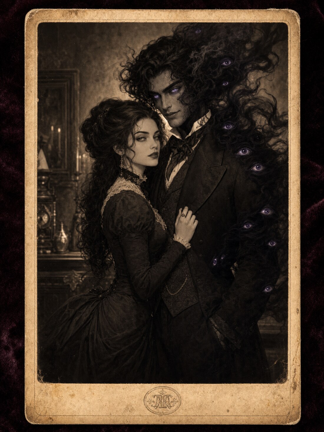 Victorian occult cabinet card