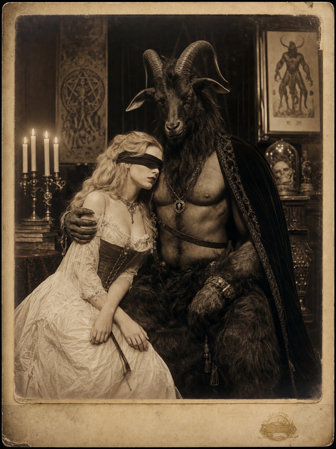 Satin & Aceon Victorian cabinet card