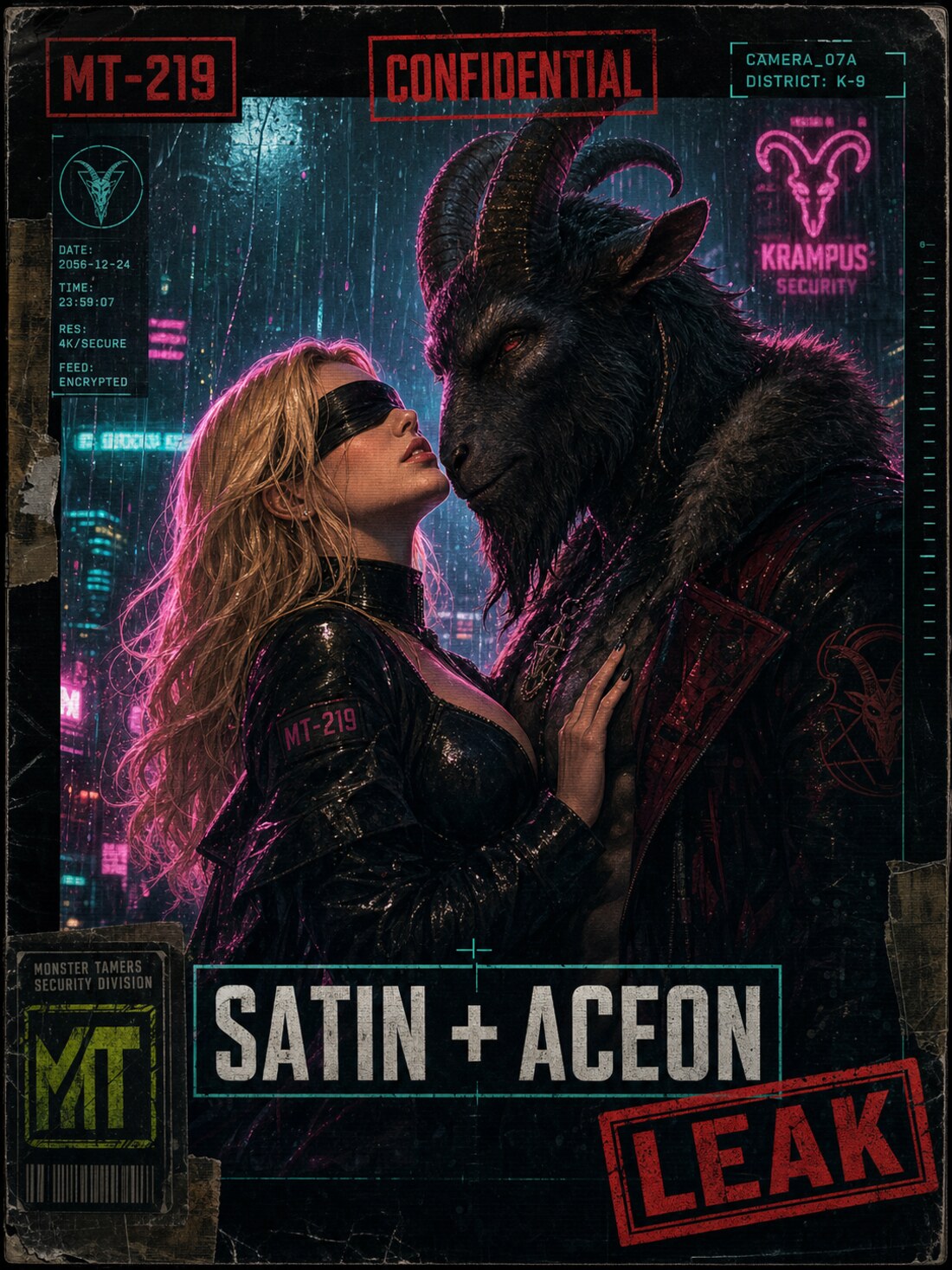 Satin & Aceon future tech-noir scandal