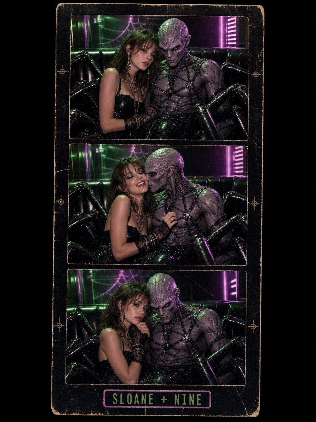 Sloane & Nine 1980s neon photo strip